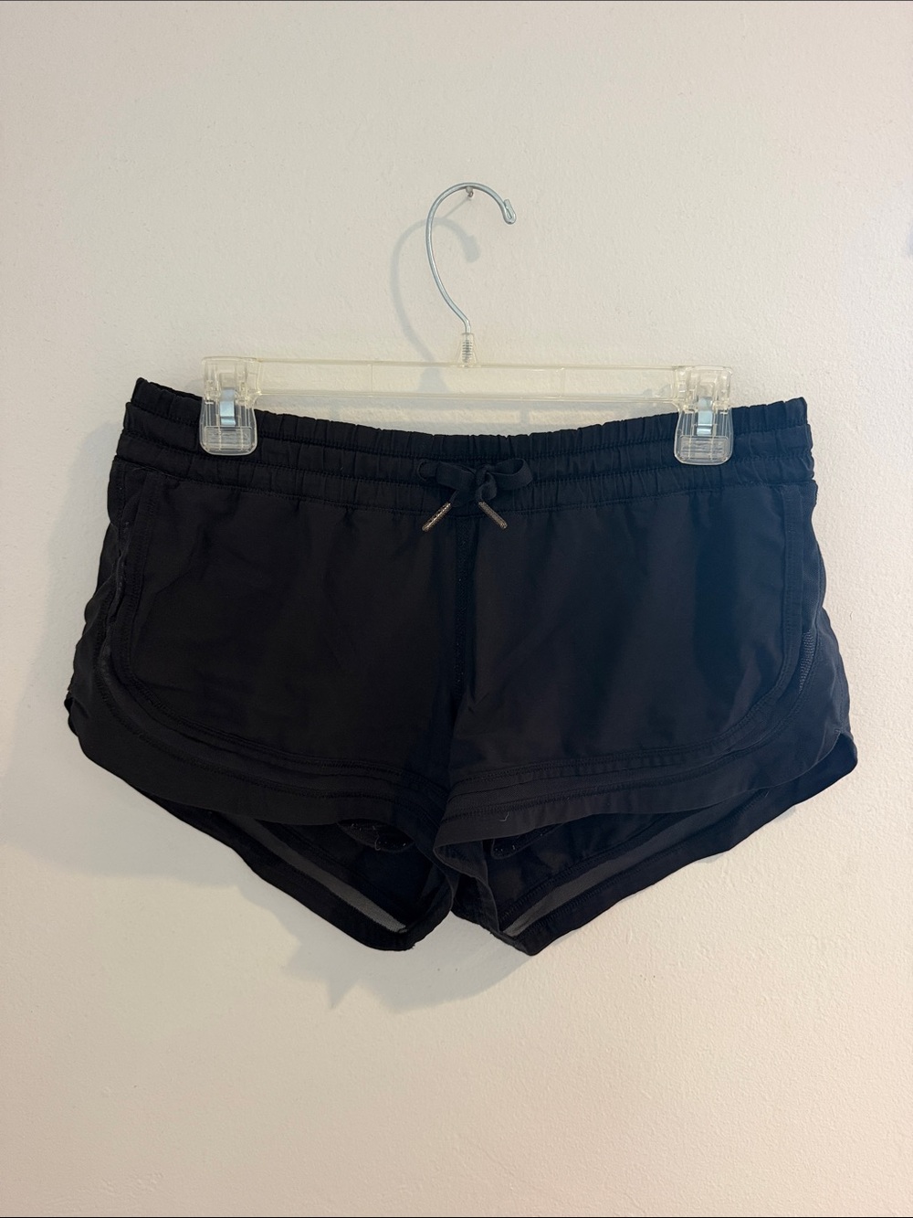 Lululemon Black Hotty Hot Shorts with Drawstring